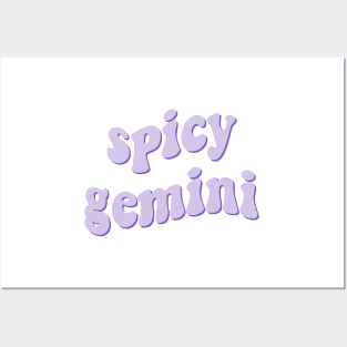 spicy gemini Posters and Art